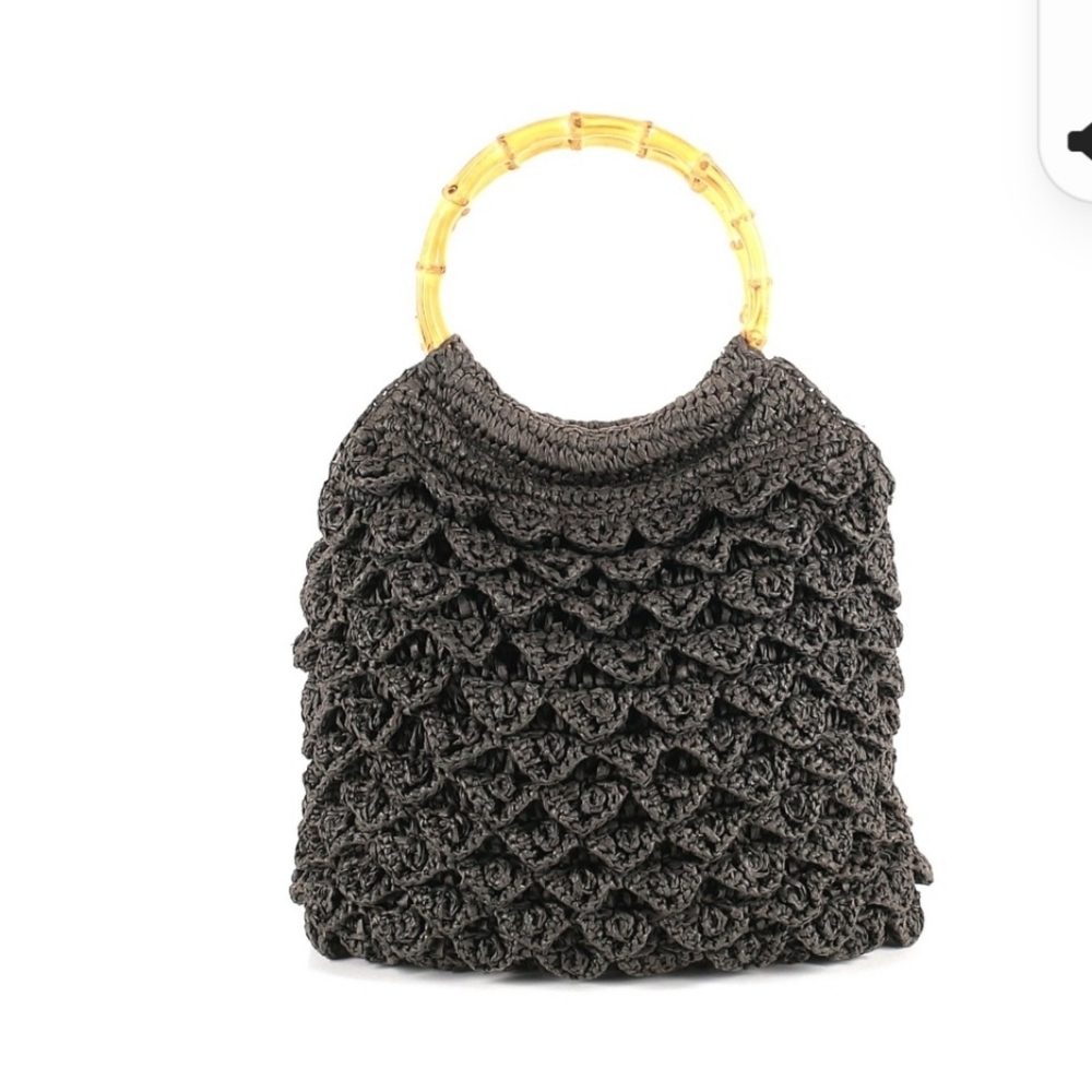 J. Crew Bamboo Handle Bag